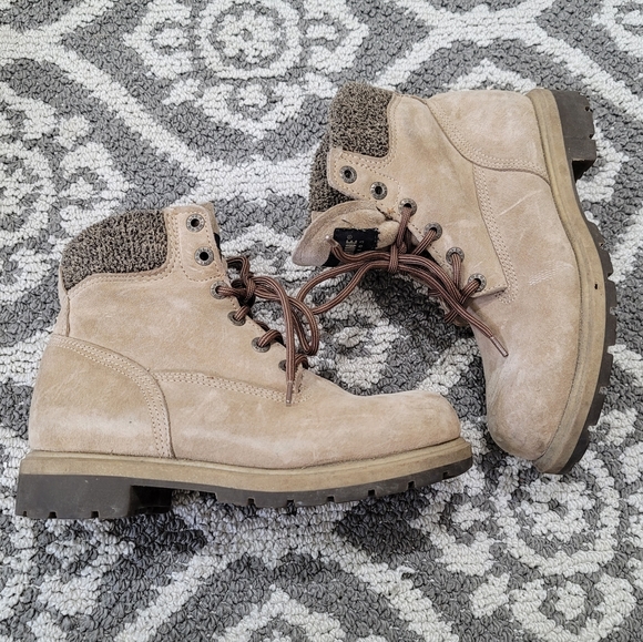 WOLVERINE Taupe Hiking Work Boot Size 6.5 - Picture 1 of 10